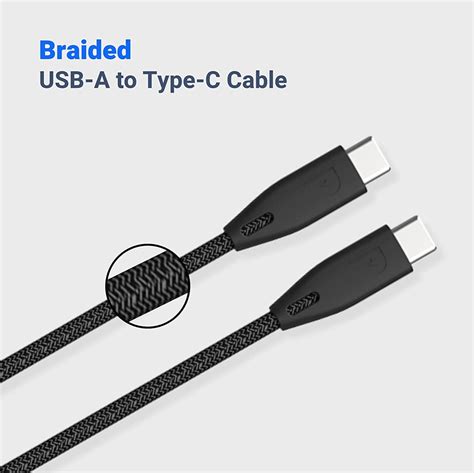 2m Braided Cable USB-C to USB-C | Powerology