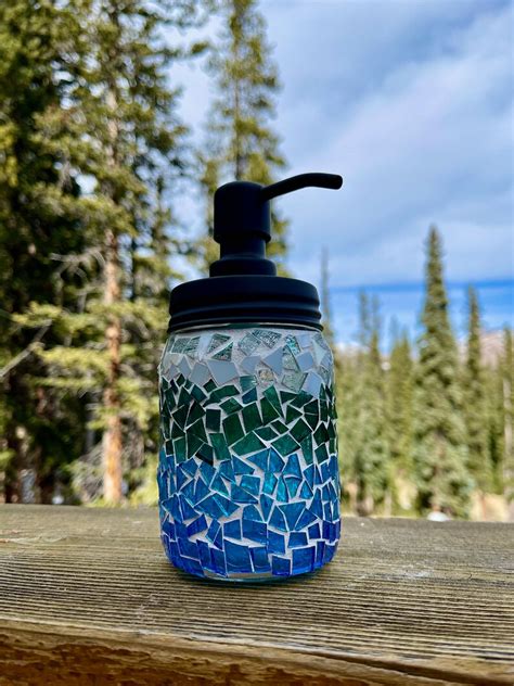 Sea Glass Soap Dispenser - Etsy