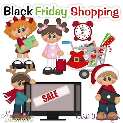 Black Friday Shopping Clip Art-instant Download-digital | Etsy