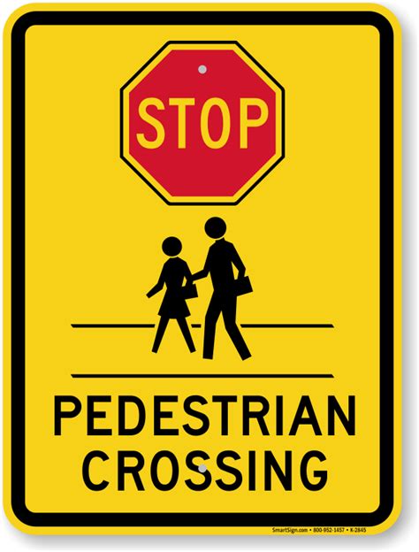 Pedestrian Crossing Sign, SKU: K-2845