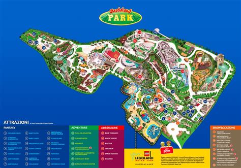 Map of Gardaland | Gardaland Resort