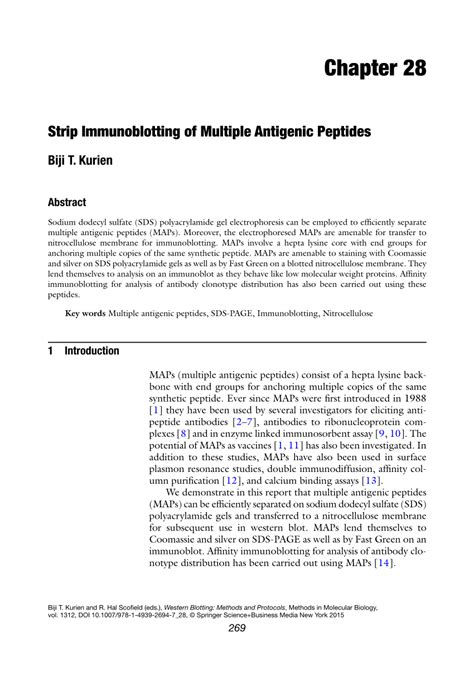 (PDF) Strip Immunoblotting of Multiple Antigenic Peptides