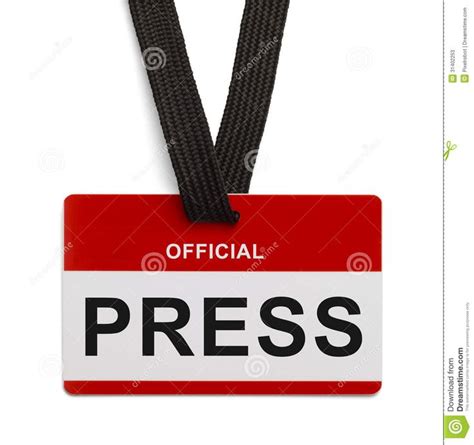 Official Press Pass. Red and White Press Badge On white Background #Sponsored , #Advertisement ...