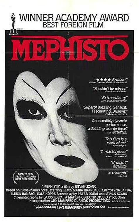 Mephisto | Mephisto, Movie posters design, Film