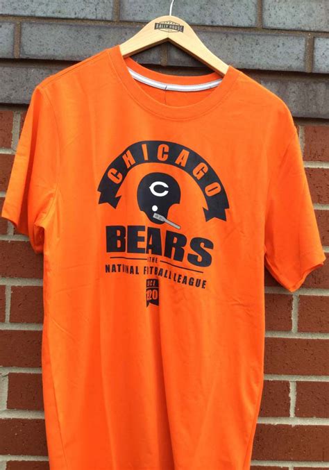 Nike Chicago Bears Orange Historic Tri-Blend Short Sleeve Fashion T ...