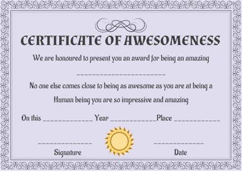 Certificate of Awesomeness: 10 Stunning Templates completely ...