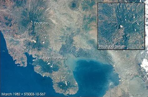 Mt.Pinatubo's Eruption Aftermath, As Seen From Space