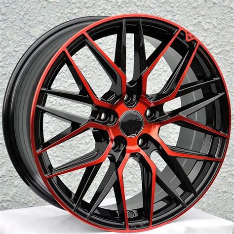 17inch Black Rims 5 Holes Pcd 100 From China - Buy Black Rims 17 Inch ...