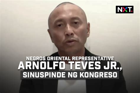 Negros Oriental Rep. Arnolfo Teves Jr., suspendido | ABS-CBN News