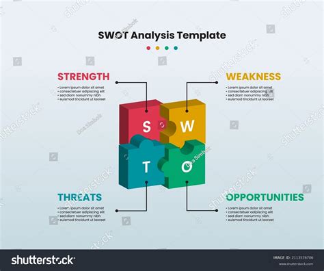 Swot Template Strategic Planning Infographic Design Stock Vector ...