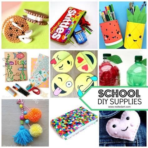 School Supplies DIY Ideas - Red Ted Art's Blog