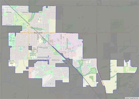 Map of Waunakee village