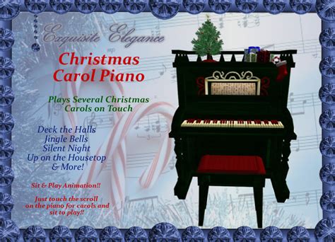 Second Life Marketplace - {EE} Christmas Carol Piano