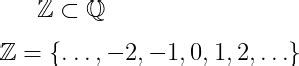 How to denote integer number(ℤ) symbol in LaTeX? | Integer numbers symbol