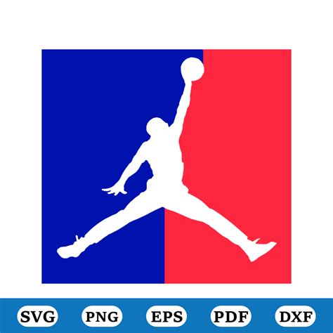 Air Jordan Blue Red Logo Svg, Logo Svg, 23 Svg, Jump Svg, Ba - Inspire Uplift