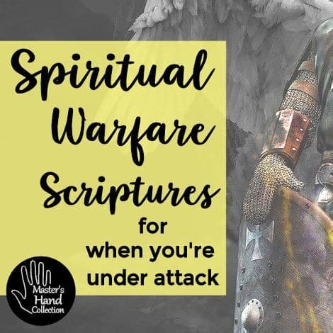 Spiritual Warfare Scriptures [for when you're under attack] - Master's ...