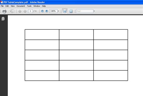 Ajith Moni: Create Table with Rows and Columns in a PDF File