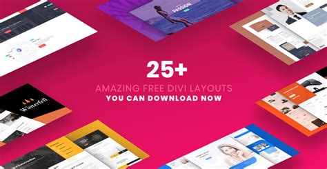 25+ Amazing FREE Divi Layouts You Can Download Now | B3 Multimedia ...