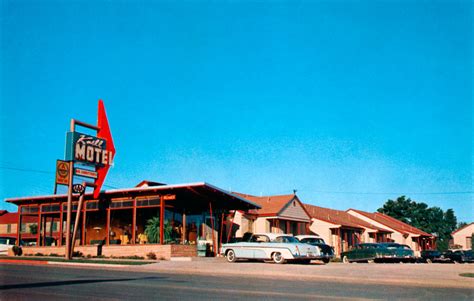 Knell Motel in Cedar City, Utah 1955 DeSoto Fireflite Sportsman