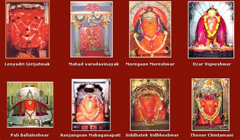 8 Ashtavinayak Temples of Ganesha