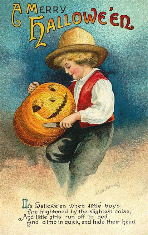 A Collection of 25 Strange and Creepy Vintage Halloween Postcards ...