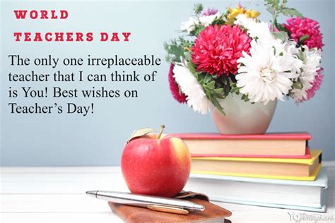 5th October World Teachers Day Greeting Cards | World teacher day, Happy teachers day card ...