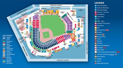 Progressive Field Fan Map: Main Level | Cleveland Indians | Ballparks, Progress, Map