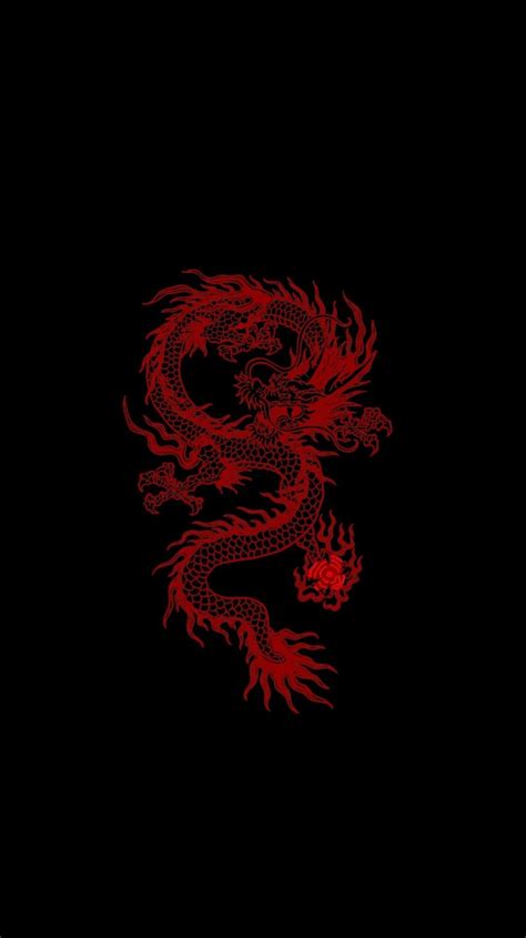 Aesthetic Red Dragon Wallpaper Download | MobCup