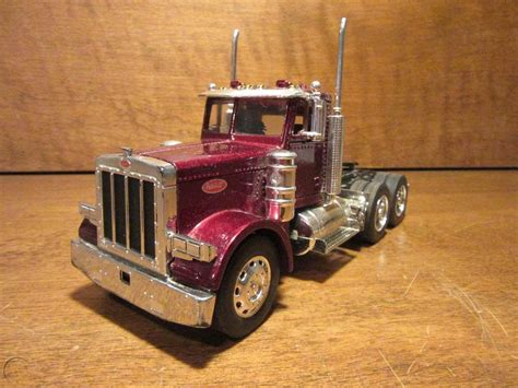 vintage diecast peterbilt semi truck-VGC-burgandy-VGC | #1935700371