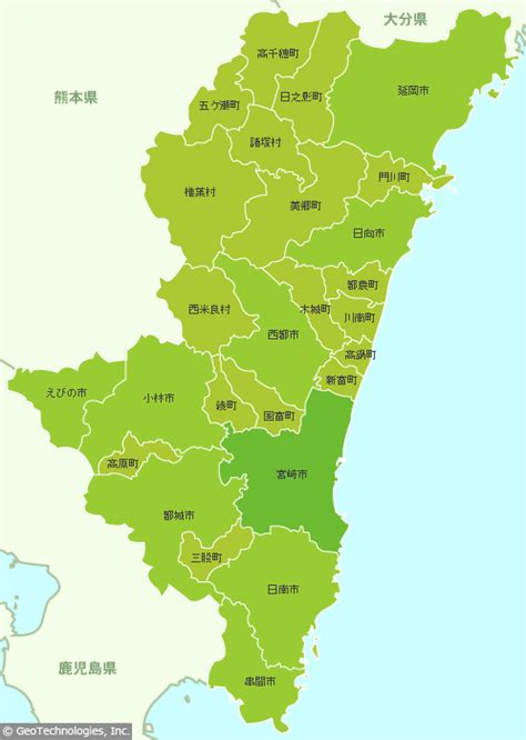 宮崎県の地図 - MapFan