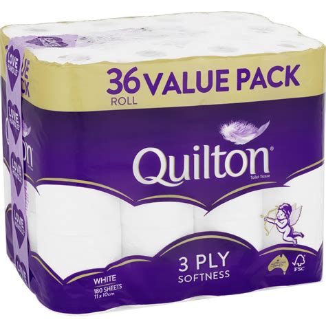 Quilton 3 Ply Toilet Tissue 36 Pack | BIG W