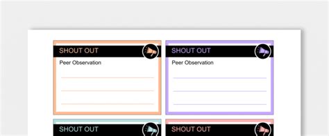 Shout Out Notes Template - Ditch That Textbook