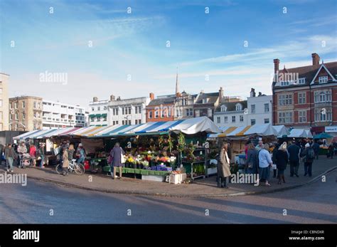 Market Square, Cambridge, England Stock Photo - Alamy