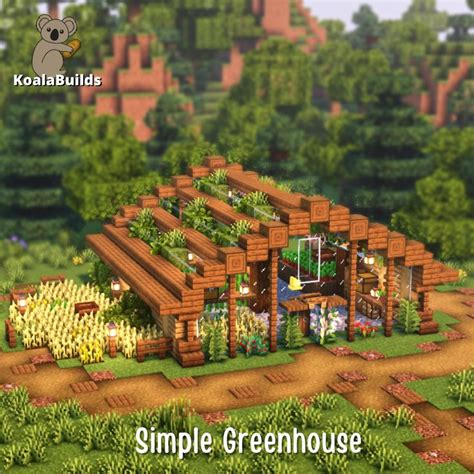 Tap to watch this simple greenhouse tutorial! Minecraft Medieval ...