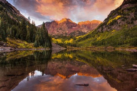 Maroon Bells Sunrise, Colorado, USA | And Away We Go | Pinterest