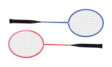 Set of two badminton rackets clipart. Badminton racket isolated. Badminton racket cartoon vector ...