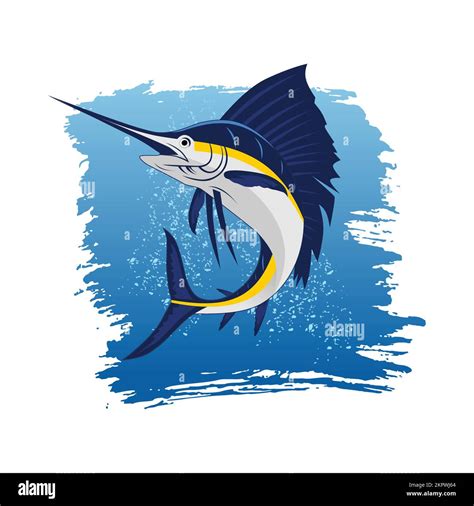 A big blue marlin fish vector Stock Vector Image & Art - Alamy