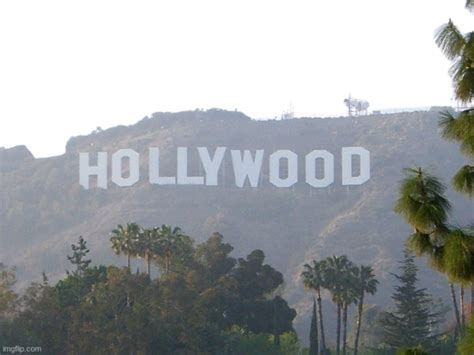 Hollywood sign transparent background Blank Template - Imgflip