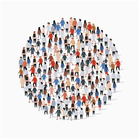 Circle People Crowd Silhouette Stock Illustrations – 1,562 Circle ...