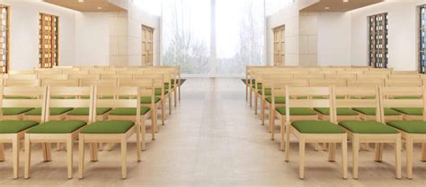 Wood Church Chairs - Modern Chapel Chairs