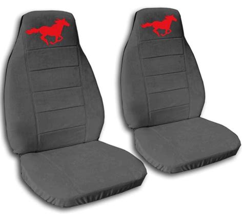 Amazon.com: 2005 2006 2007 Ford Mustang Seat Covers with a Horse Fits Convertible Coupe and Any ...