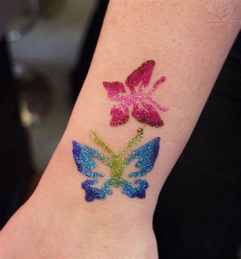 Color Butterflies Glitter Tattoo | Temporary Tattoos | Pinterest | Tattoo and Butterfly tattoo ...