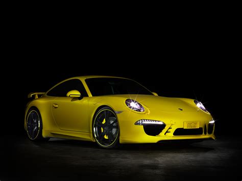 2012 Yellow Porsche 911 by TechArt wallpapers