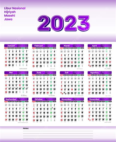 Calendar Year 2023 In Violet, Calender 2023, Kalender 2023, Calendar PNG and Vector with ...