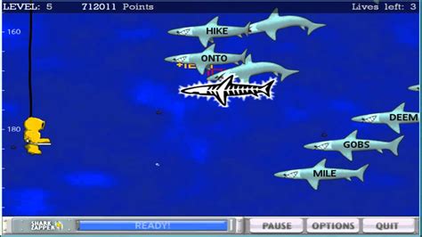 Type Shark - Game PC luyện gõ phím nhanh - Nosomovo