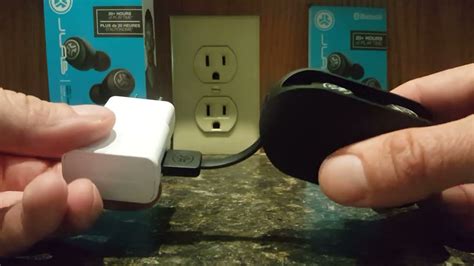 How to charge Jlab go air wireless headphones through usb charger - YouTube