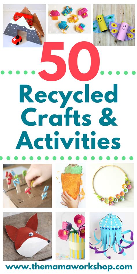 Earth Day is coming up! So, we gathered a list of 50 Earth Day Crafts Using Recycled Materials ...