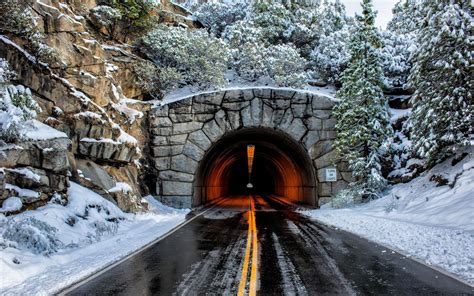 Tunnel through the mountain wallpaper - Photography wallpapers - #27317