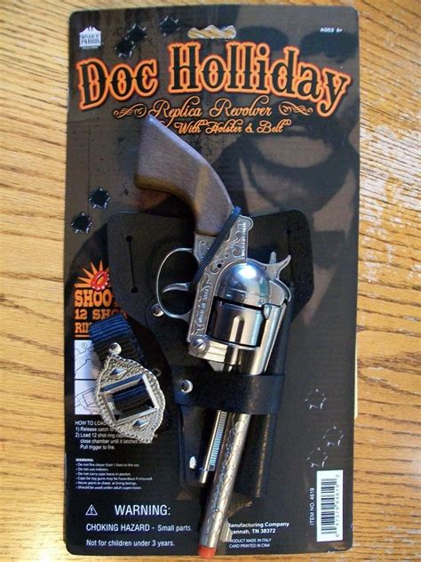 Doc Holliday Replica Gun Revolver Pistol Western Cowboy Holster w/Belt ...