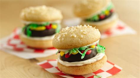 Mini Burger Cookies Recipe - Ove Glove Oven Mitt